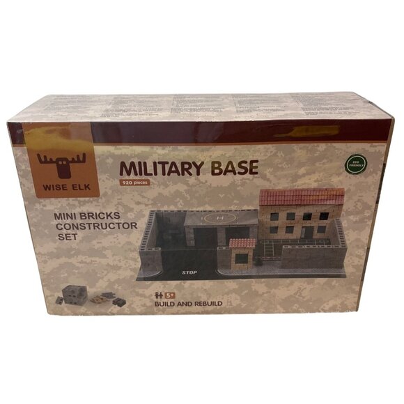 Wise Elk Military Base Mini Bricks Constructor Set 920 Pcs Sealed Box - Picture 1 of 6